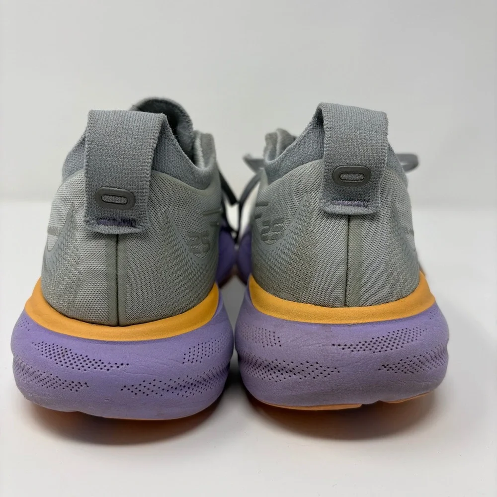 ASICS Gel-Nimbus 25 Size 6.5 Women Grey Purple Orange Running Shoes 1012B356
